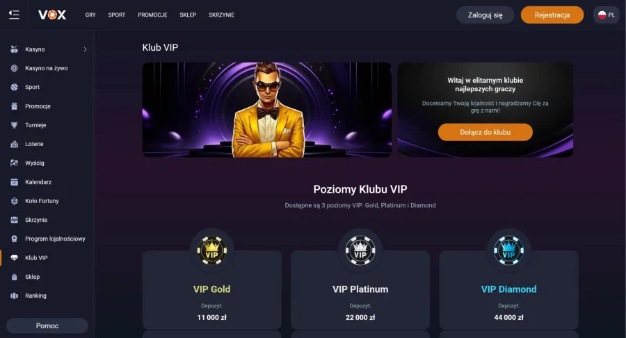 40 darmowych spinów w VOX Casino